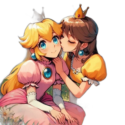 crown, dress, staff, pixel art transparent PNG cut-out