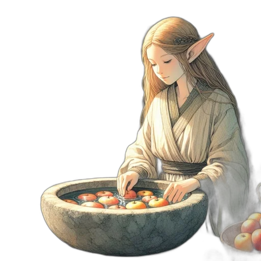 food, fantasy art, concept art, watercolor transparent PNG cut-out