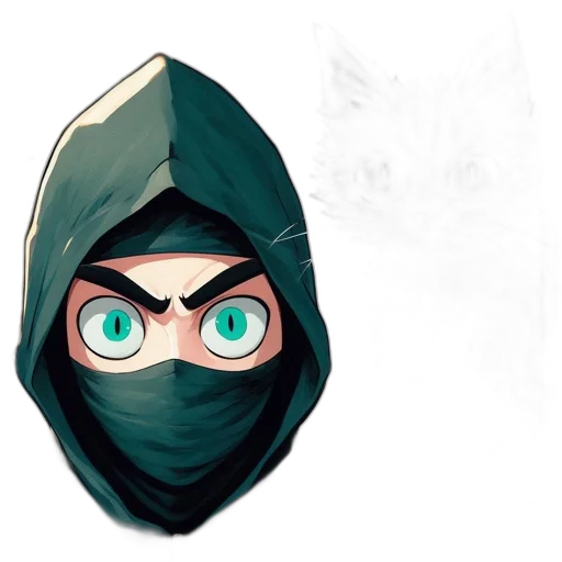 mask, face, jacket, weapon transparent PNG cut-out