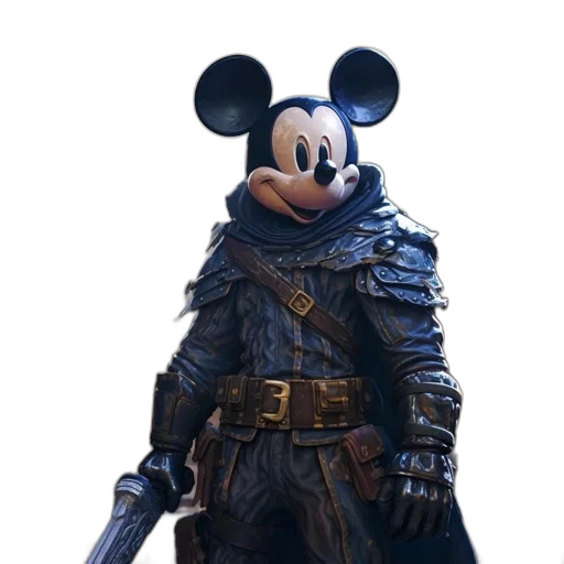 mask, jacket, weapon, staff transparent PNG cut-out