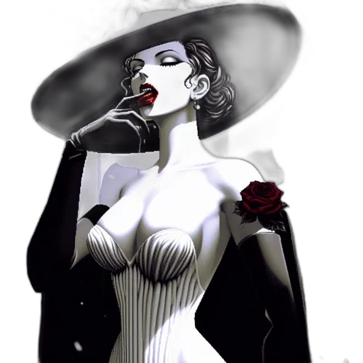 dress, comic book art, concept art, photorealistic transparent PNG cut-out