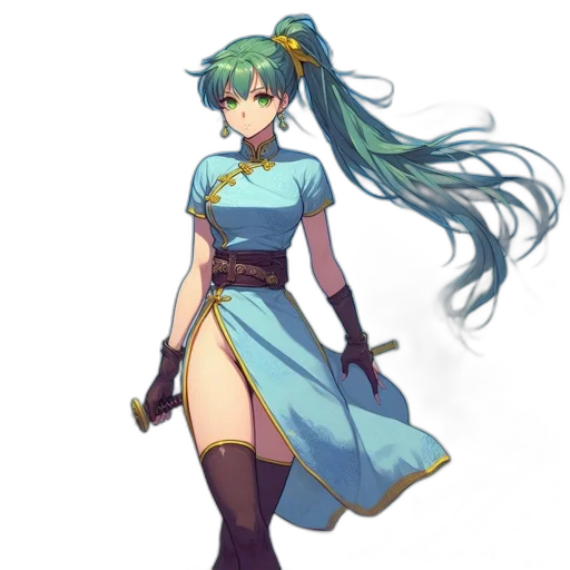 dress, staff, sword, weapon transparent PNG cut-out
