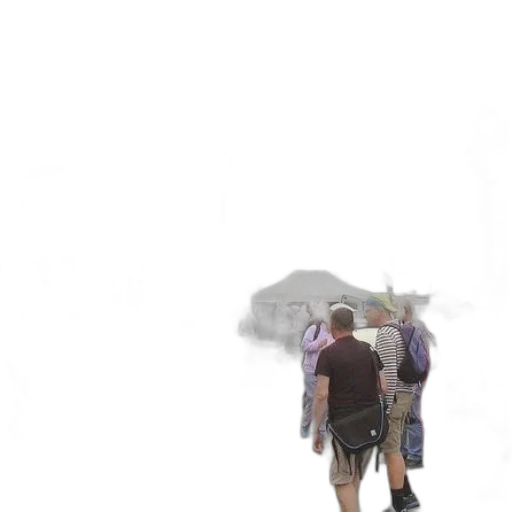 umbrella, staff, jacket, hat transparent PNG cut-out