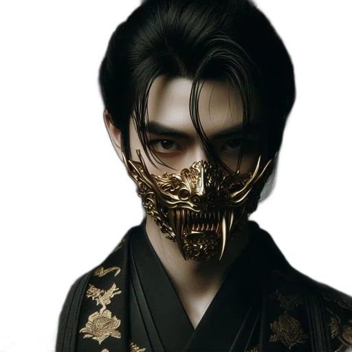 mask, face, photorealistic, concept art transparent PNG cut-out