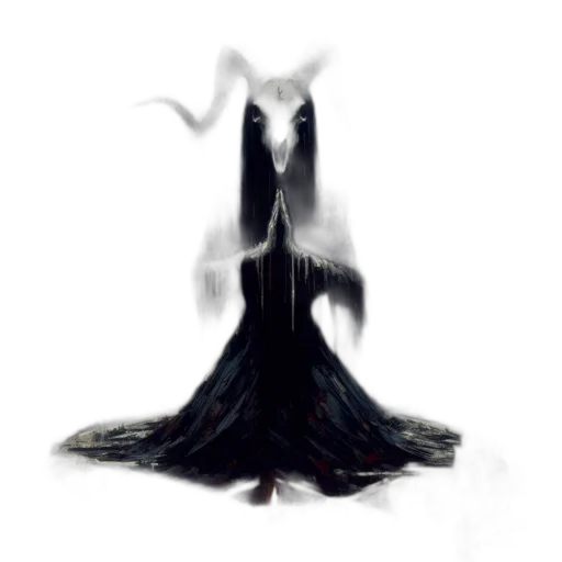 dress, creature, crown, hair transparent PNG cut-out