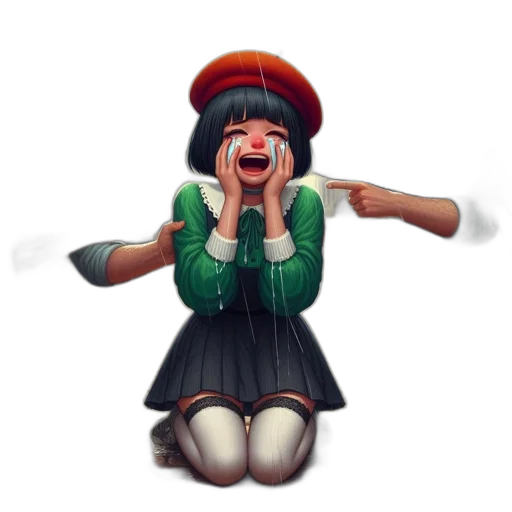 staff, hat, weapon, creature transparent PNG cut-out