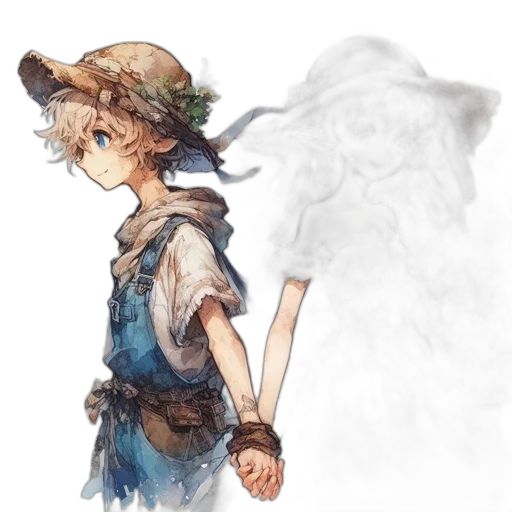 weapon, staff, hat, sword transparent PNG cut-out
