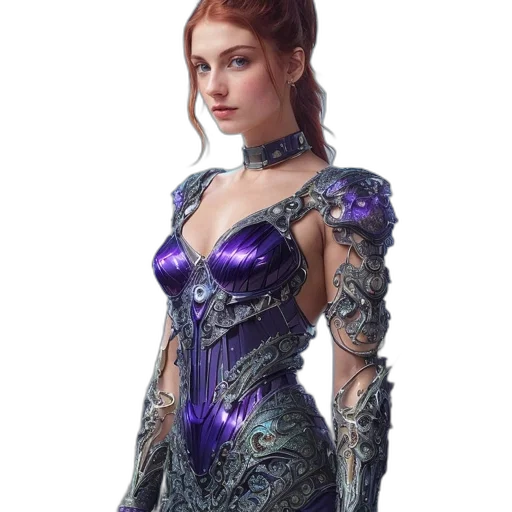 dress, jewelry, fantasy art, concept art transparent PNG cut-out