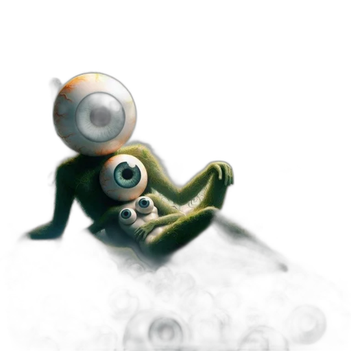 creature, robot, mask, staff transparent PNG cut-out