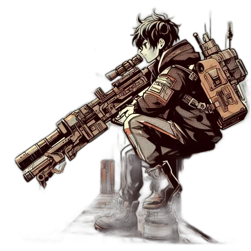 weapon, cyberpunk, concept art, comic book art transparent PNG cut-out