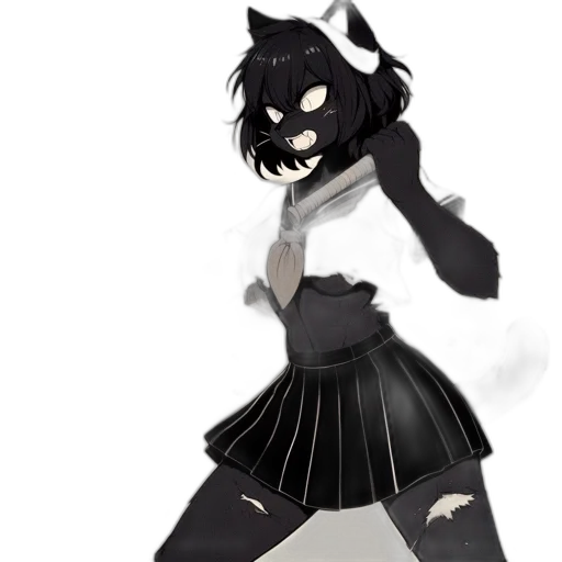 mask, dress, creature, staff transparent PNG cut-out
