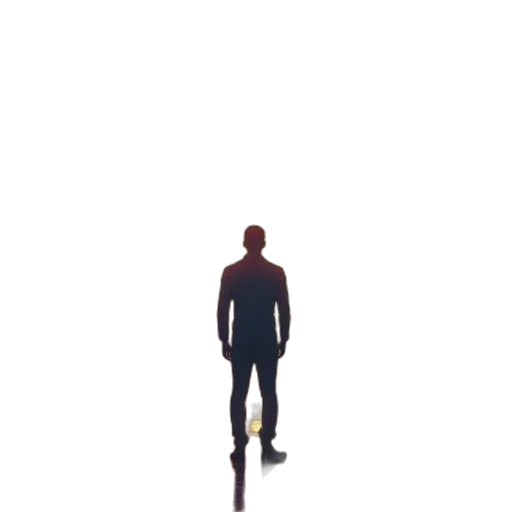 robot, jacket, creature, staff transparent PNG cut-out