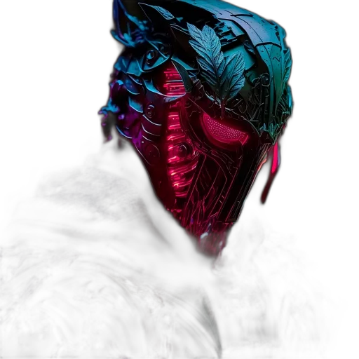mask, dragon, creature, jacket transparent PNG cut-out