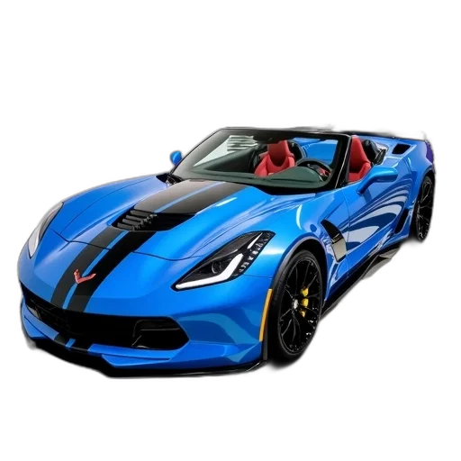 car, 3d render, photorealistic, blue transparent PNG cut-out