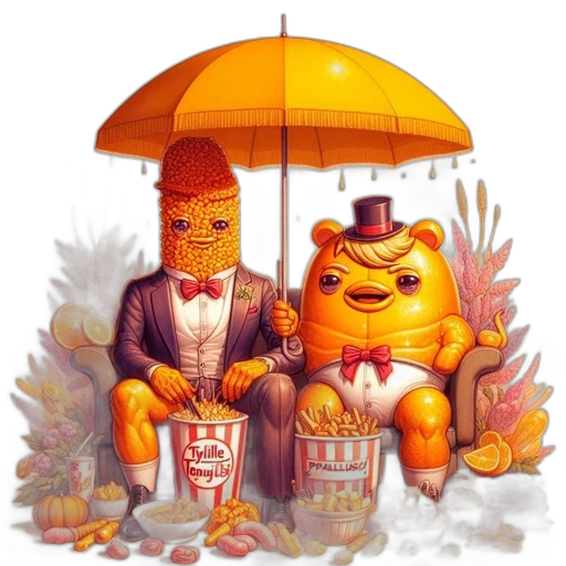 umbrella, mask, concept art, pixel art transparent PNG cut-out