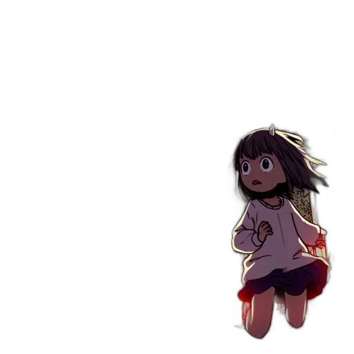 creature, dress, hair, jacket transparent PNG cut-out
