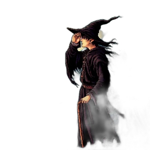 staff, mask, hat, fantasy art transparent PNG cut-out