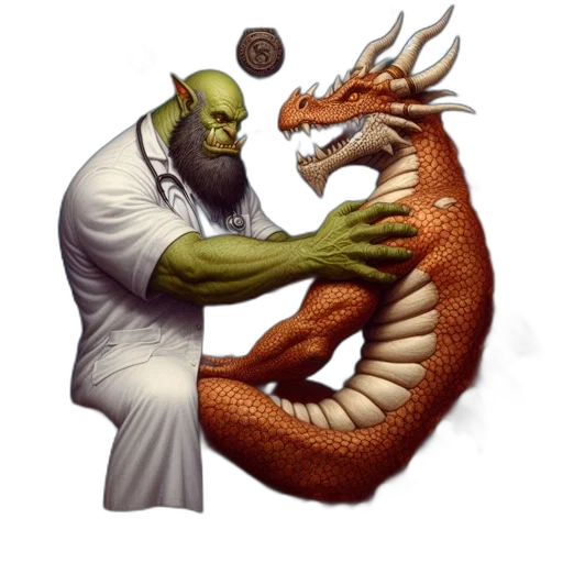 dragon, fantasy art, concept art, pixel art transparent PNG cut-out