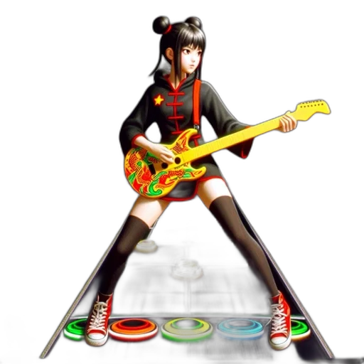 weapon, concept art, anime, 3d render transparent PNG cut-out