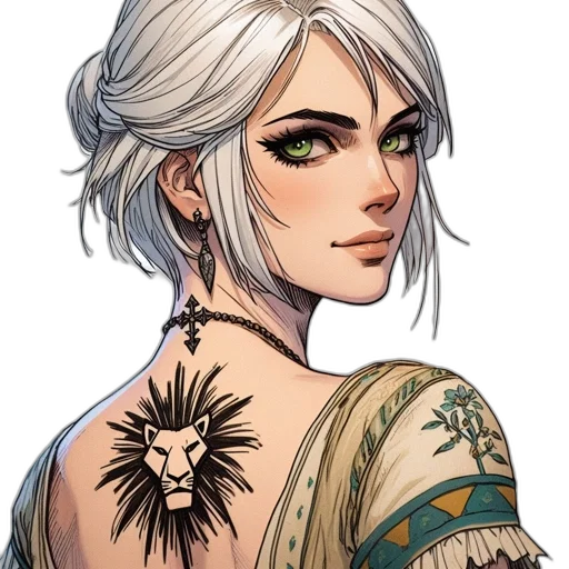 face, dress, jewelry, flower transparent PNG cut-out