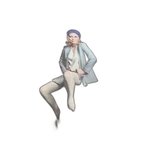 jacket, staff, creature, hat transparent PNG cut-out