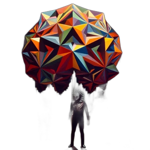 umbrella, jacket, mask, hat transparent PNG cut-out