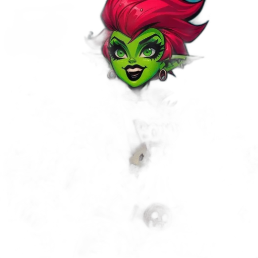 face, staff, mask, creature transparent PNG cut-out