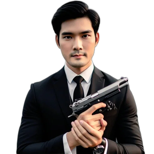 weapon, staff, face, photorealistic transparent PNG cut-out