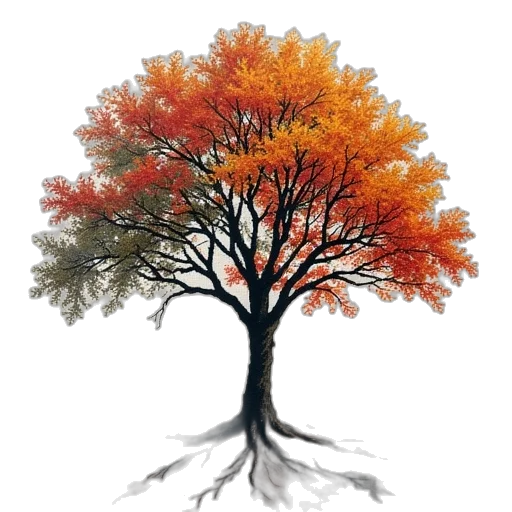 tree, crown, animal, photorealistic transparent PNG cut-out