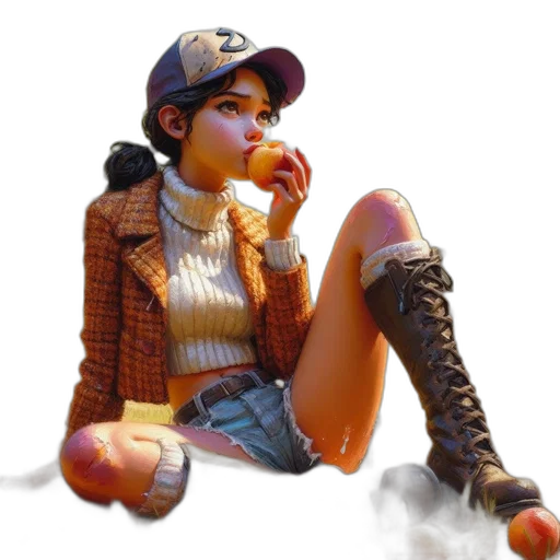 jacket, hat, food, weapon transparent PNG cut-out