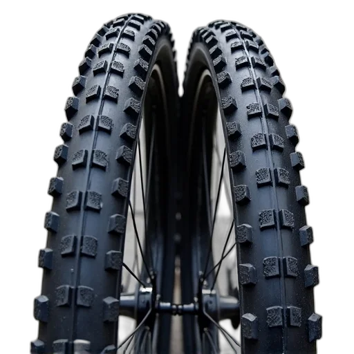 two, black, mountain, bike transparent PNG cut-out