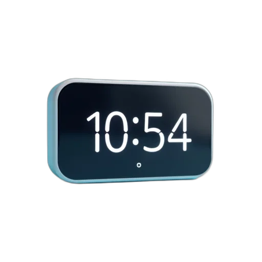 digital, clock, black, frame transparent PNG cut-out