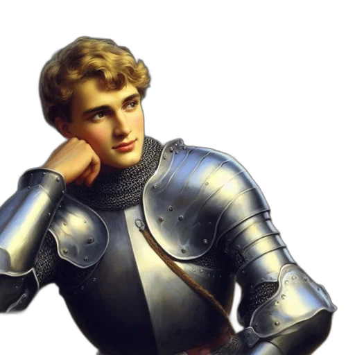 sword, crown, face, robot transparent PNG cut-out