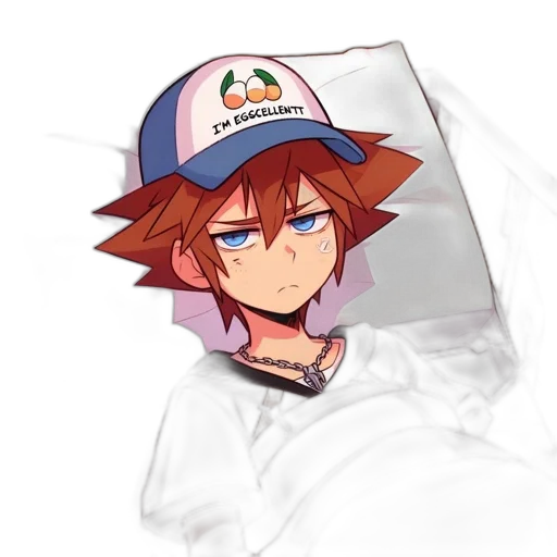 hat, staff, face, anime transparent PNG cut-out