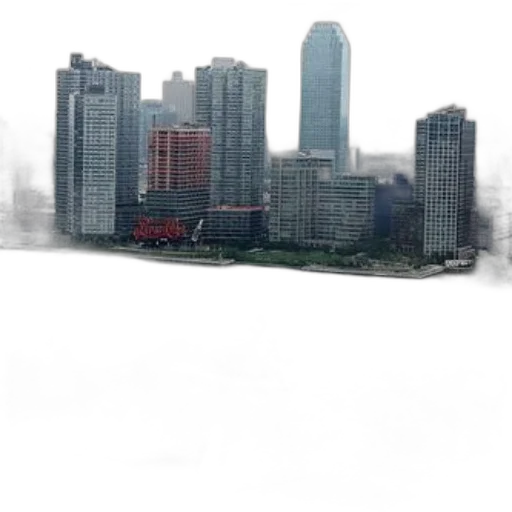 building, robot, dragon, umbrella transparent PNG cut-out