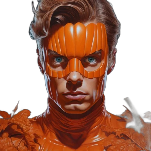 face, mask, comic book art, concept art transparent PNG cut-out