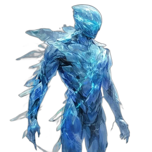 creature, robot, staff, sword transparent PNG cut-out