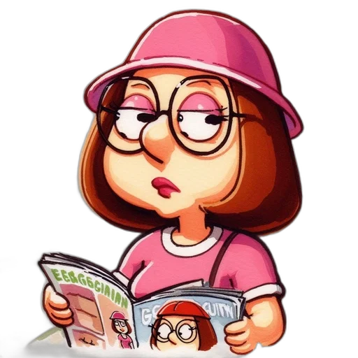 hat, staff, face, cartoon transparent PNG cut-out