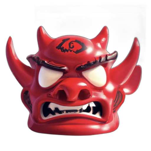 mask, face, crown, 3d render transparent PNG cut-out