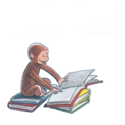 concept art, curious, george, about transparent PNG cut-out