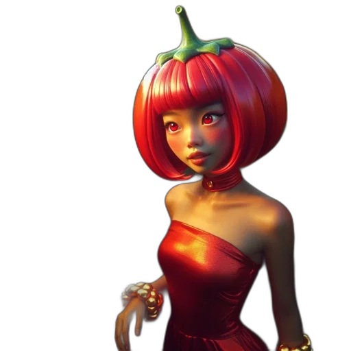 dress, crown, staff, concept art transparent PNG cut-out