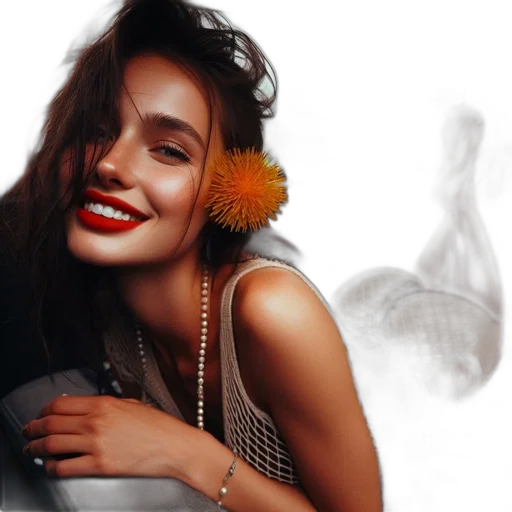 jewelry, flower, crown, face transparent PNG cut-out