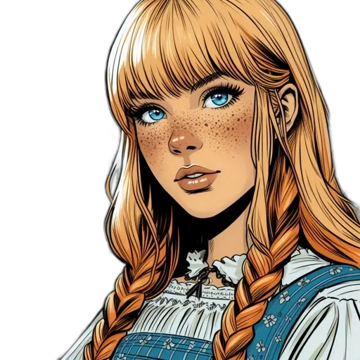 comic book art, fantasy art, concept art, cartoon transparent PNG cut-out