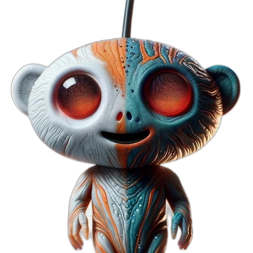 creature, robot, animal, staff transparent PNG cut-out