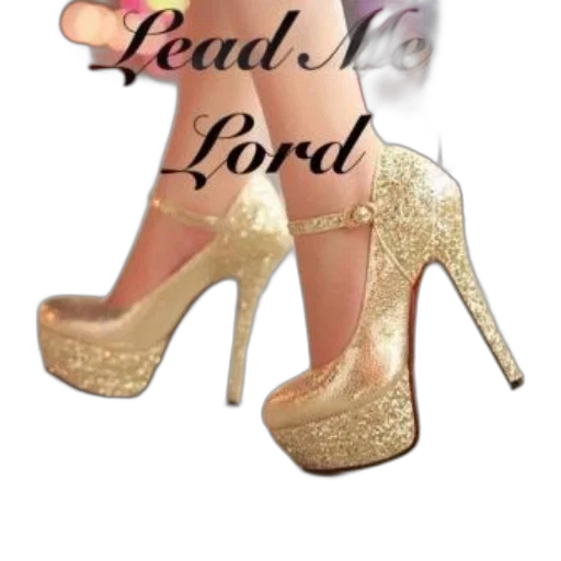 shoes, jewelry, 3d render, lead transparent PNG cut-out