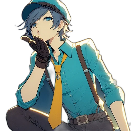 staff, hat, weapon, anime transparent PNG cut-out