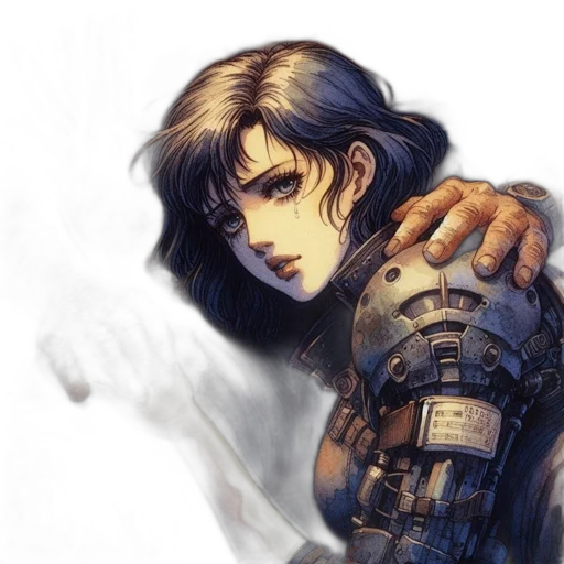 weapon, robot, cyberpunk, concept art transparent PNG cut-out