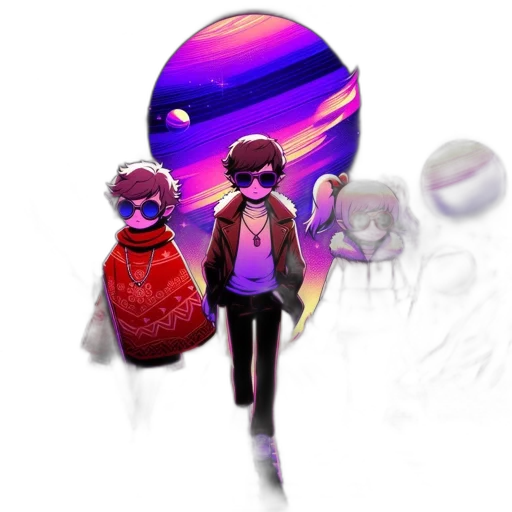 jacket, mask, hat, staff transparent PNG cut-out