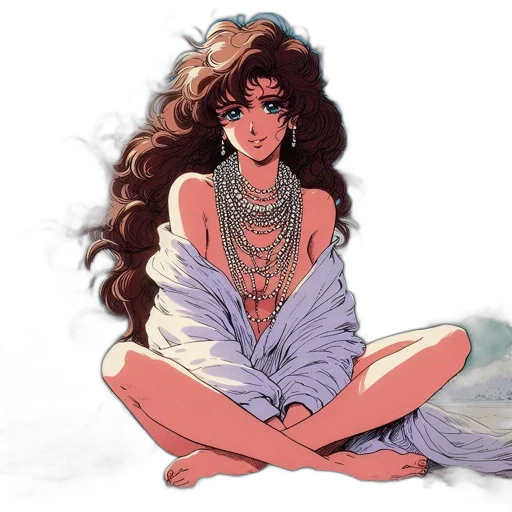 jewelry, dress, anime, concept art transparent PNG cut-out