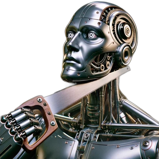 robot, cyberpunk, 3d render, concept art transparent PNG cut-out